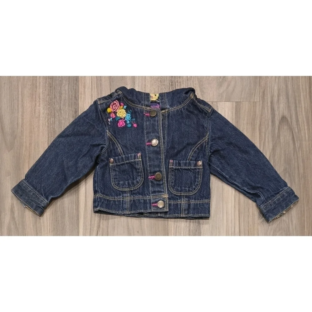 Baby Girl Oshkosh B'gosh Denim Jacket size 12 months